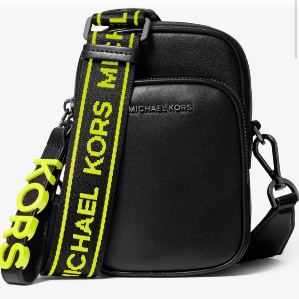 Authentic Michael Kors Leather Neon Crossbody